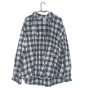 Plaid Button-Up Shirt